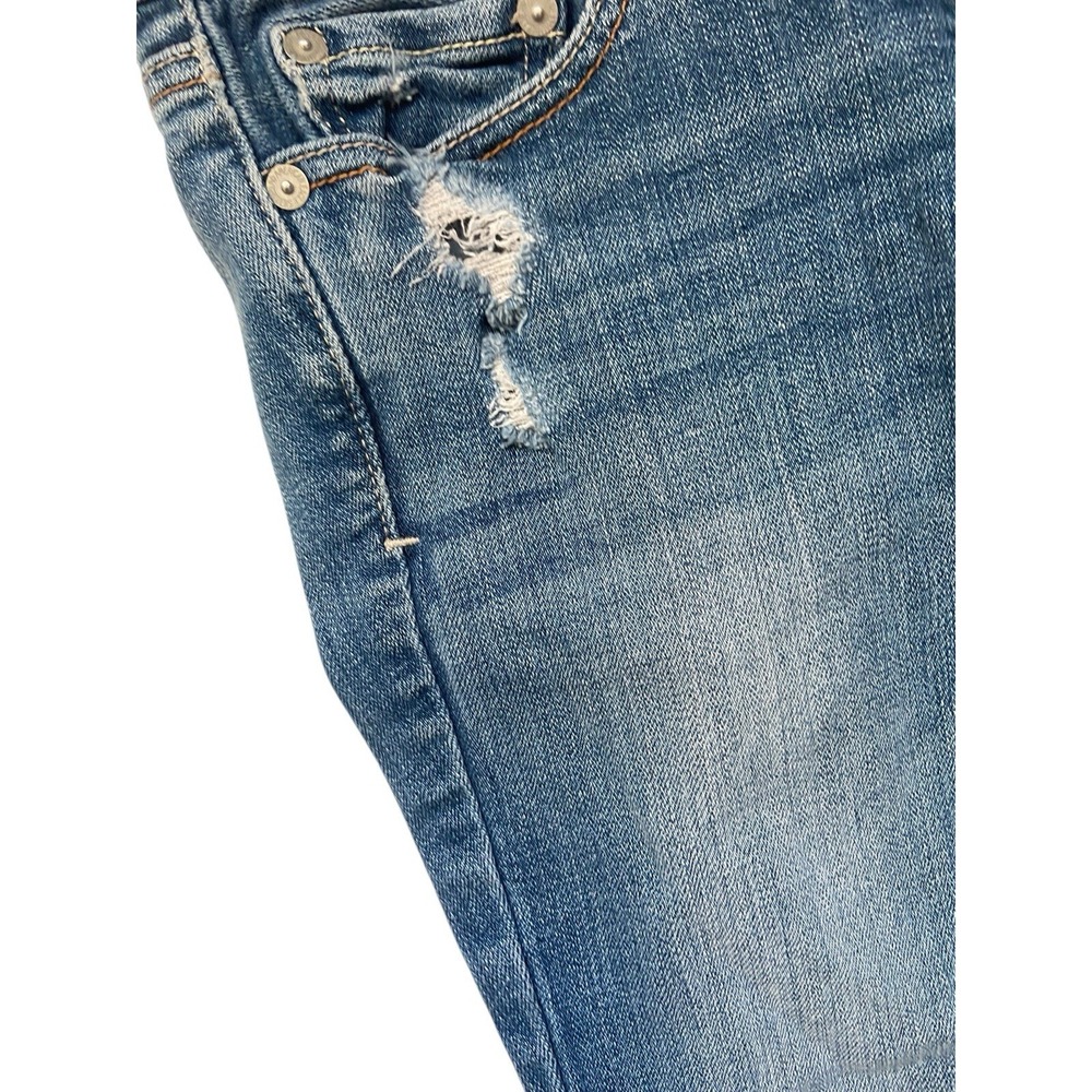 American‎ Eagle Artist Low Rise Flare Jeans Size 2 Distressed Y2K Boho Grunge - Picture 9 of 16